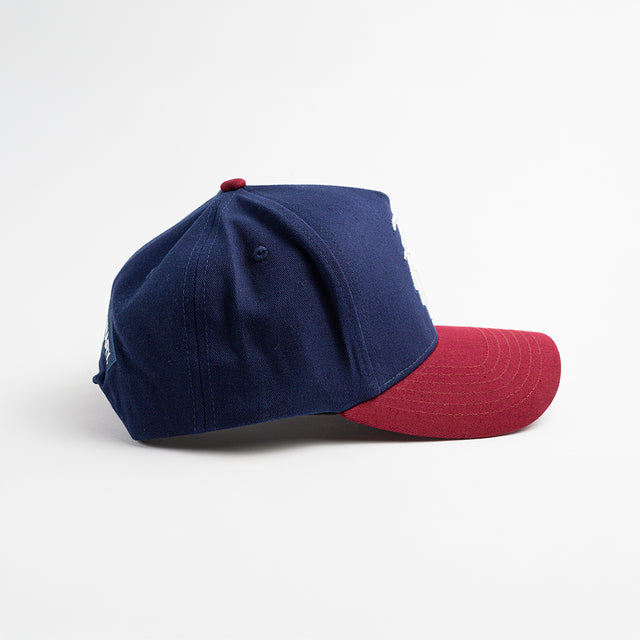 Winter Trio Snapback - Navy & Burgundy