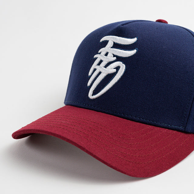 Winter Trio Snapback - Navy & Burgundy