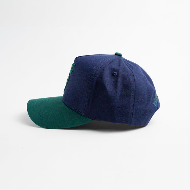 Winter Trio Snapback - Navy & Green