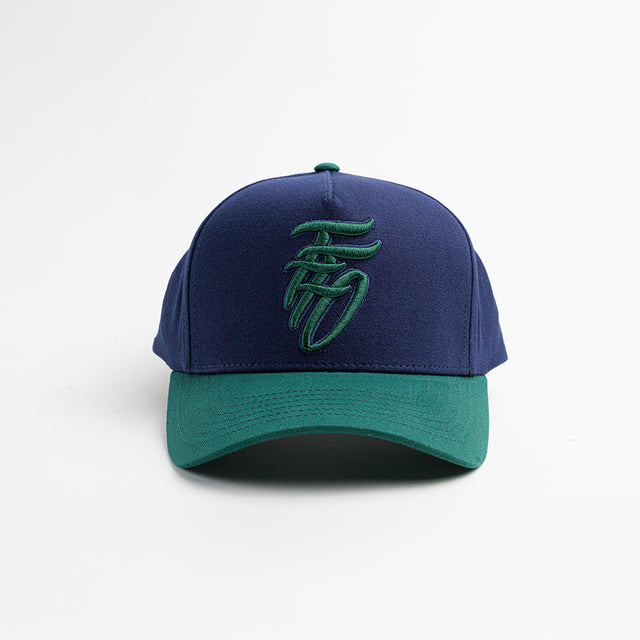 Winter Trio Snapback - Navy & Green