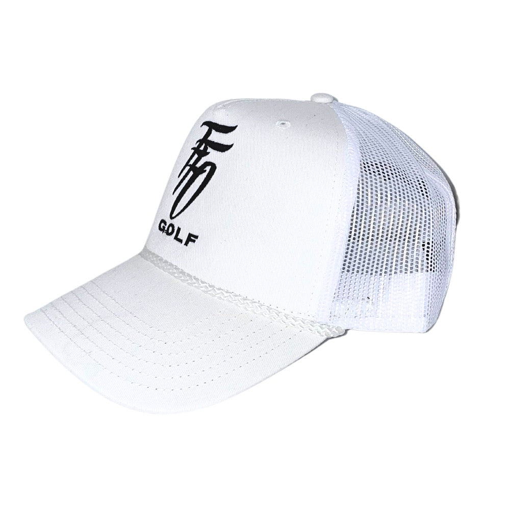 FFO Performance Golf Trucker Hat - White