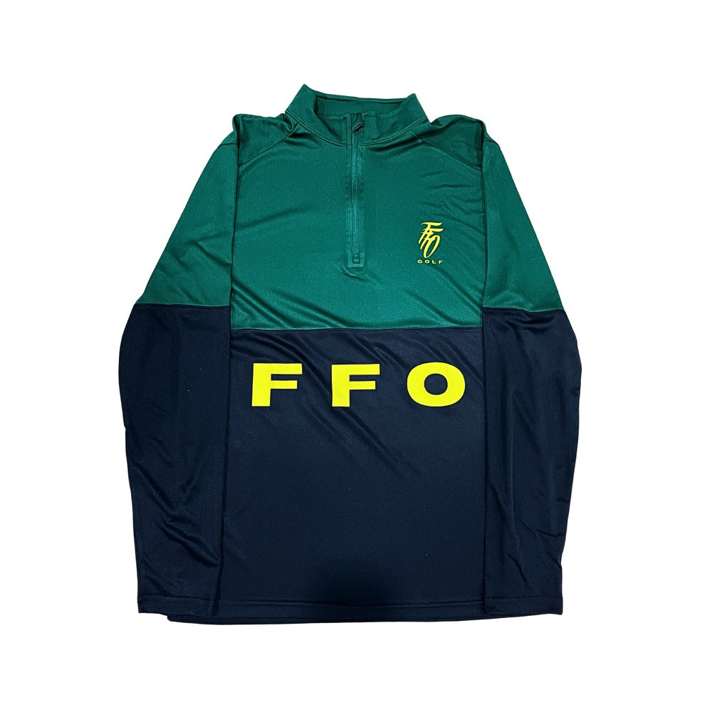 Performance Golf 1/4 Zip - Green & Black
