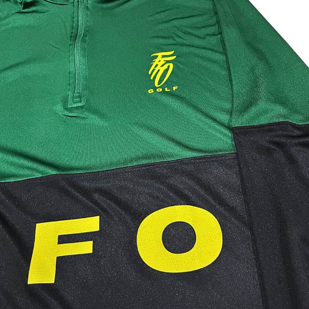 Performance Golf 1/4 Zip - Green & Black