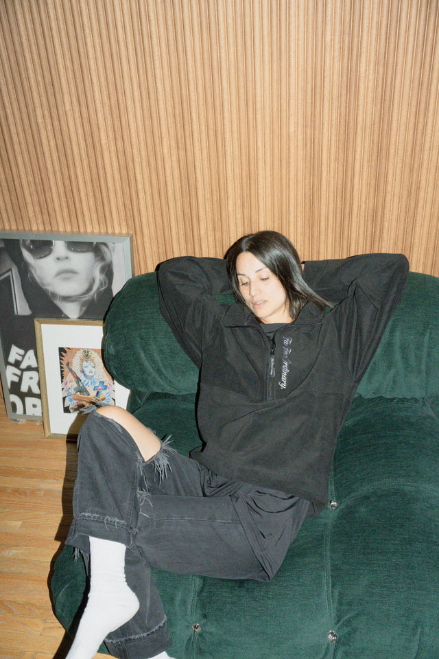 Ultra-Soft Fleece Pullover - Black