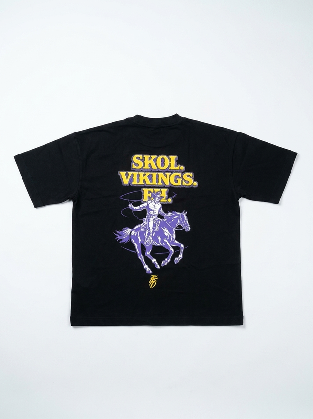 FFO x Minnesota Vikings | Skol Eh Tee - Black