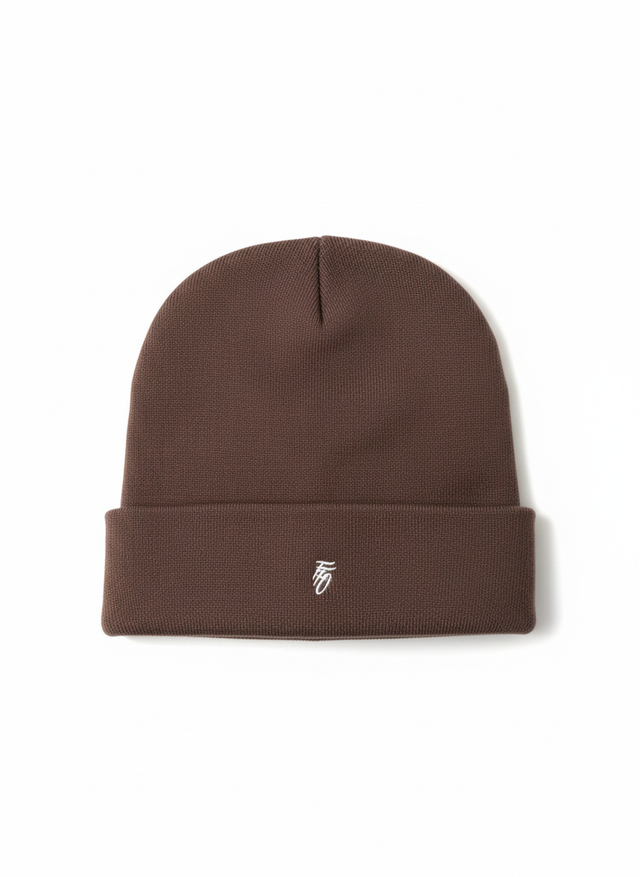 Classic Cuffed Beanie - BROWN