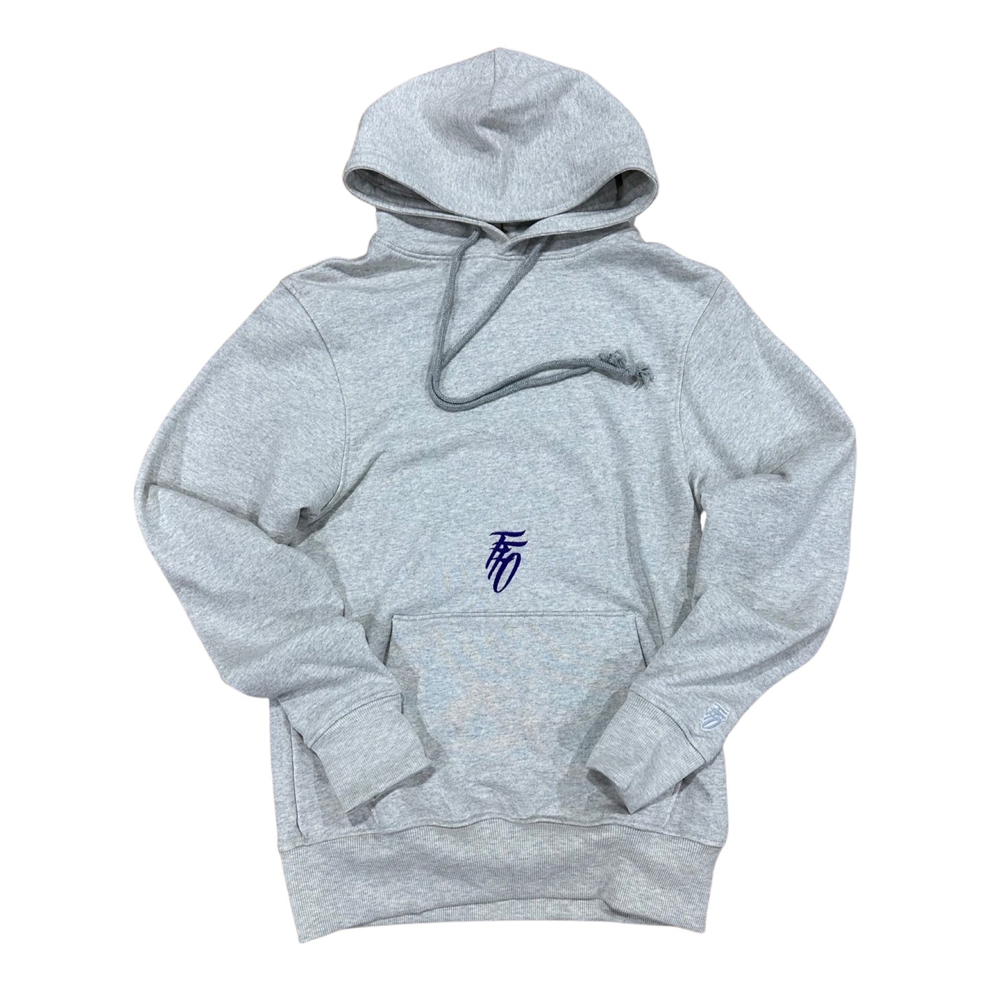Centre Logo Casual Hoodie - Silver Haze & Purple Rain