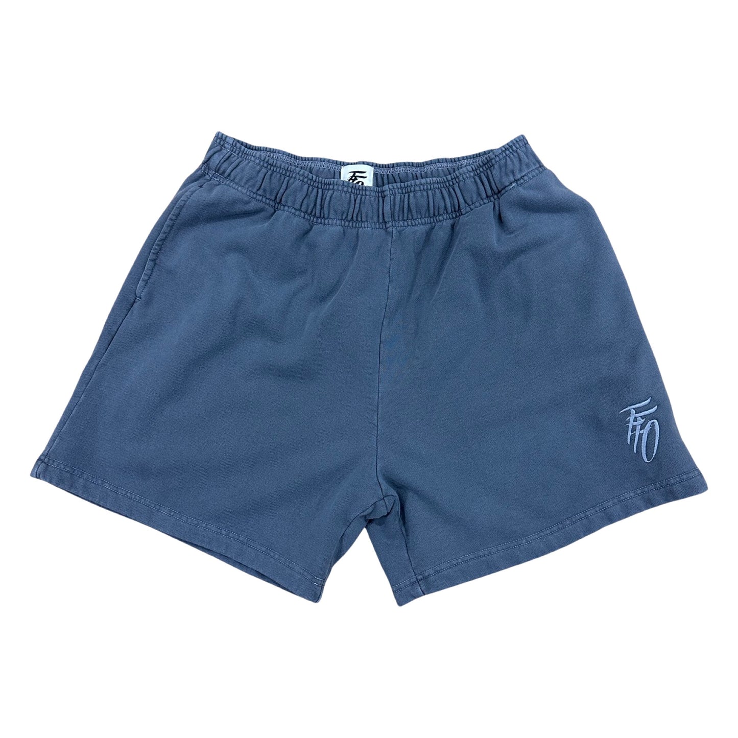Core Logo Casual Sweat Shorts - Blue Haze & Silver Sky