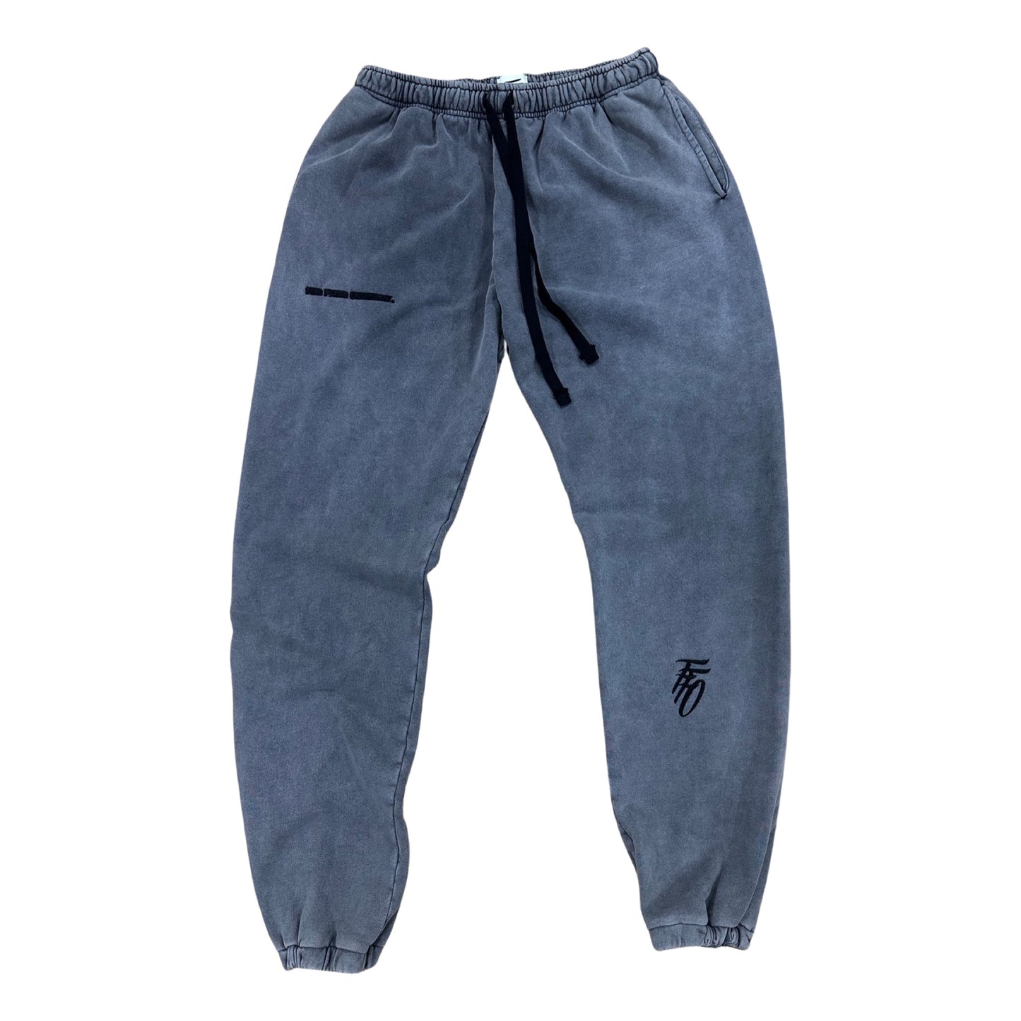Core Logo Cuffed Sweatpants - Black Haze