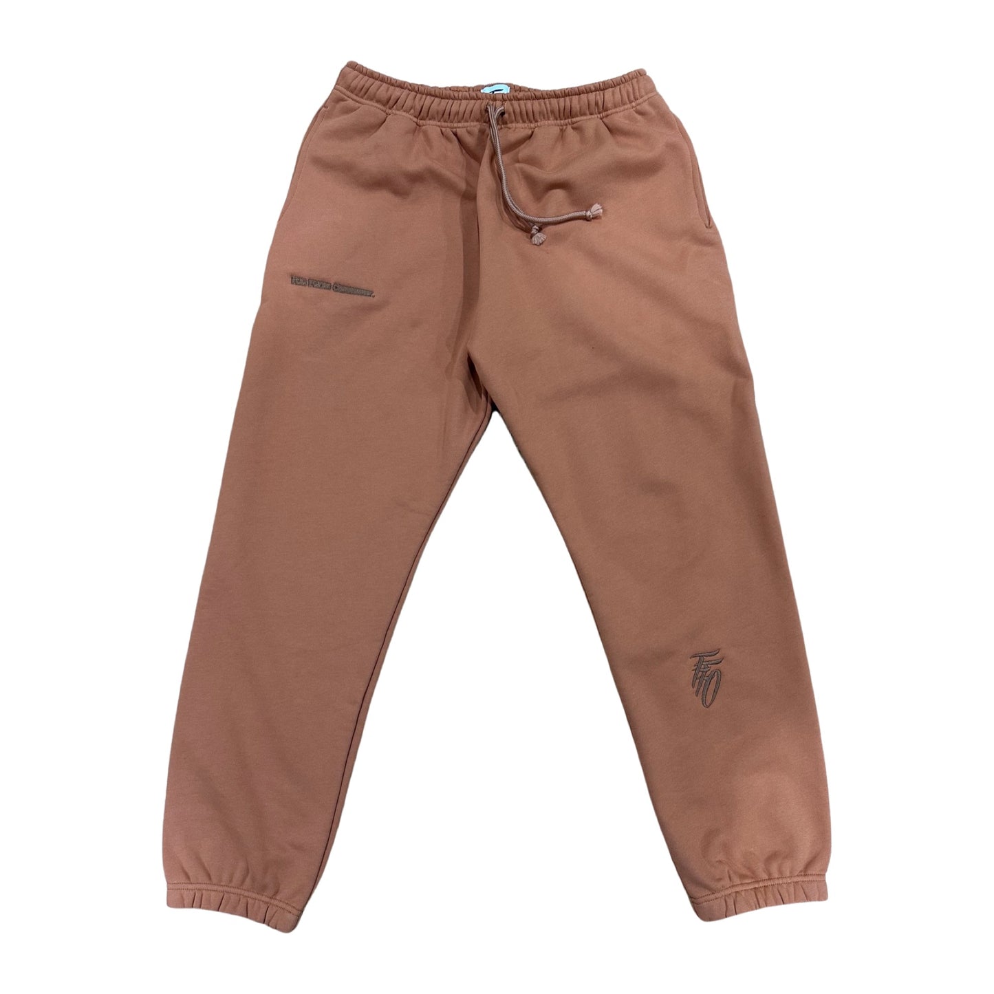Core Logo Cuffed Sweatpants - Pumpkin & Brown Sugar