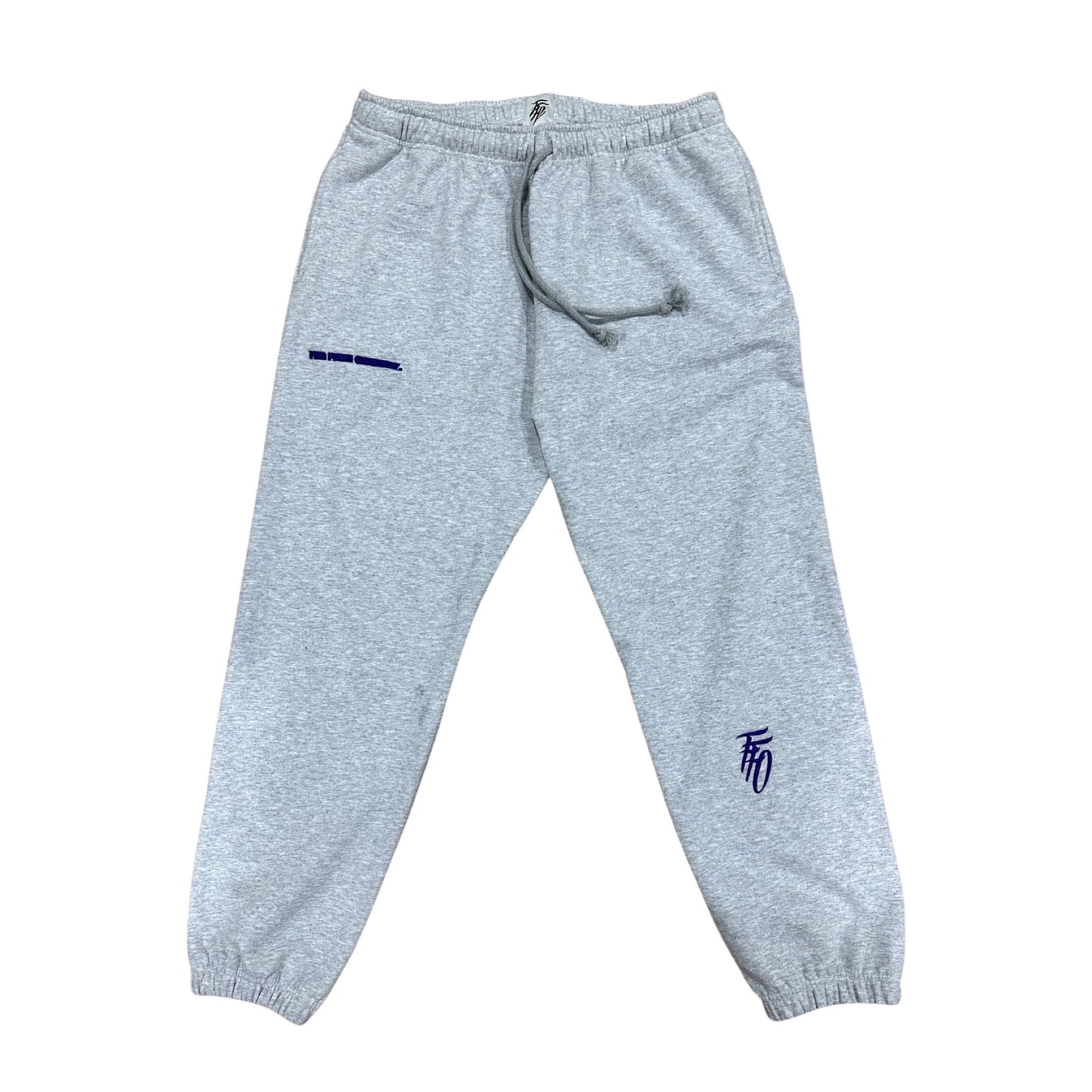 Core Logo Cuffed Sweatpants - Silver Haze & Purple Rain