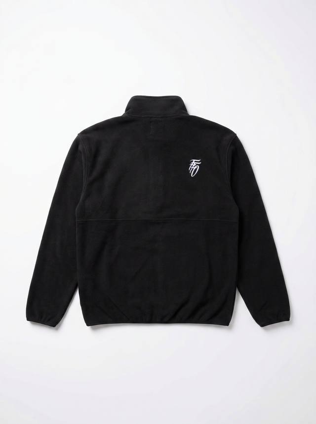Ultra-Soft Fleece Pullover - Black