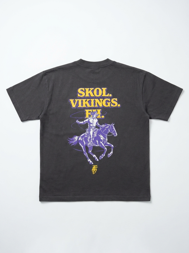 FFO x Minnesota Vikings | Skol Eh Tee - Grey
