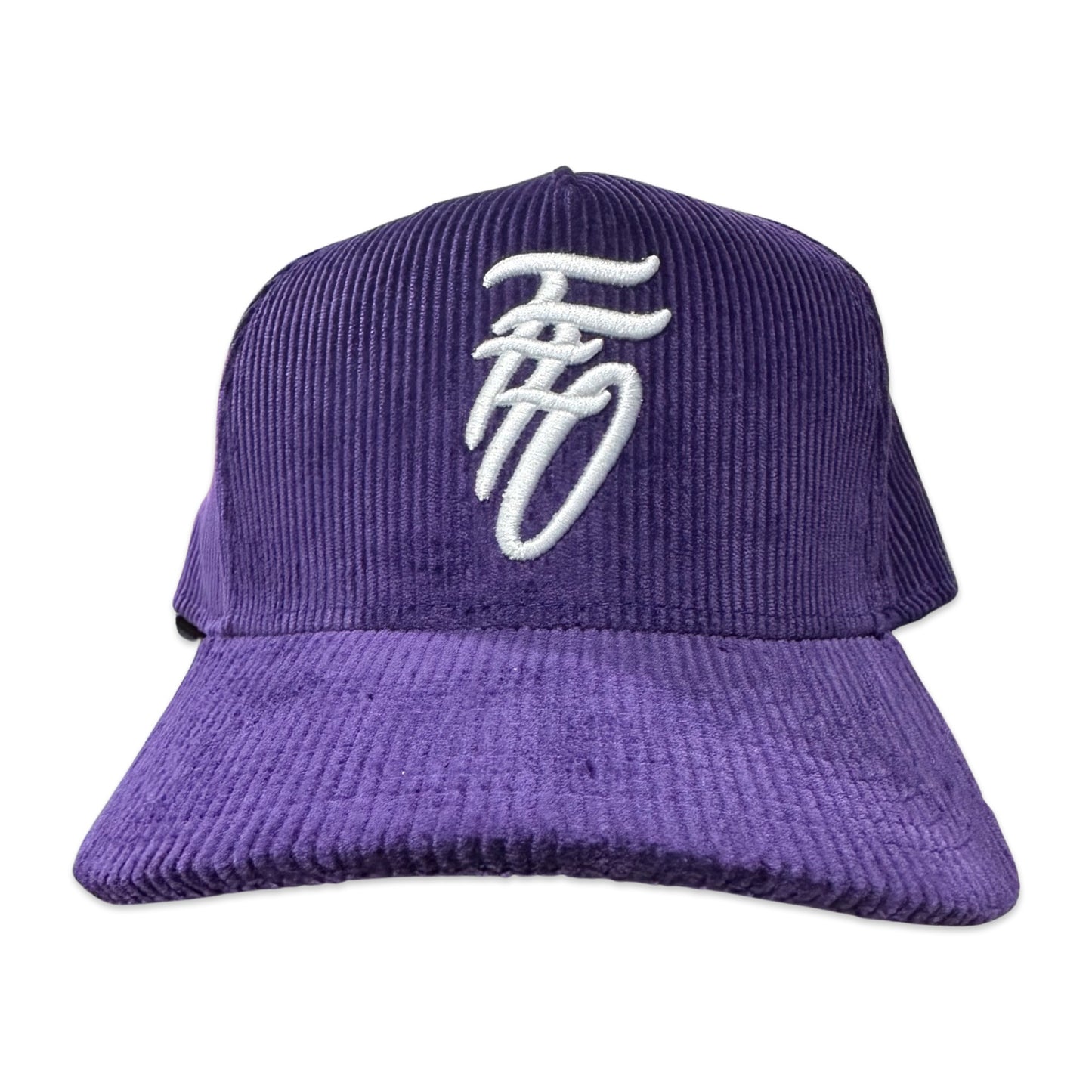 FFO Corduroy Strapback - Purple Rain & White