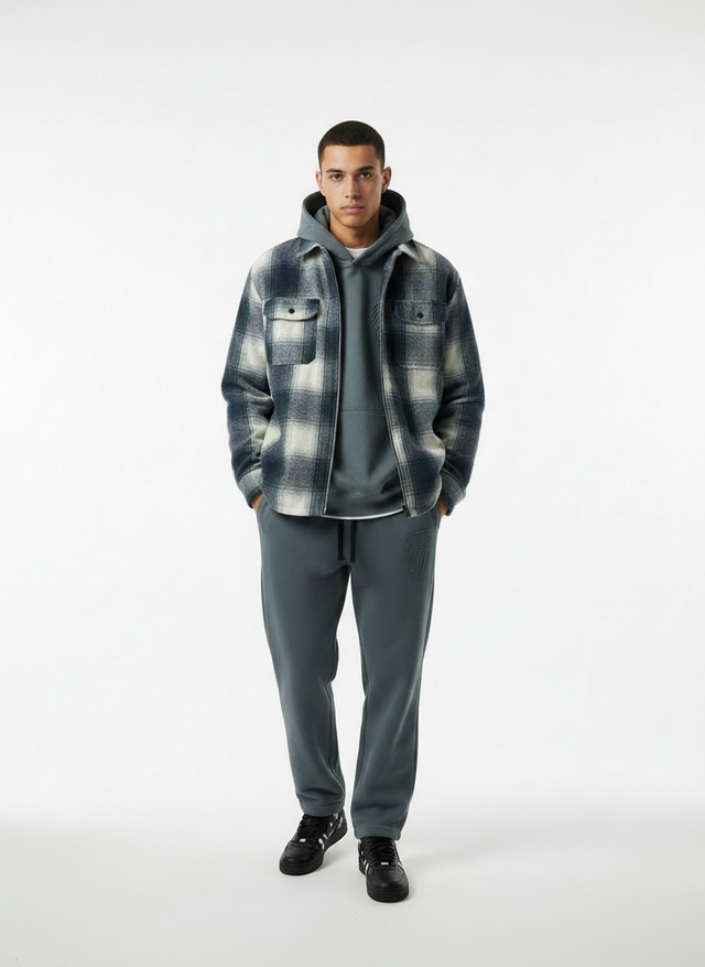 Appliqué Hoodie - Grey