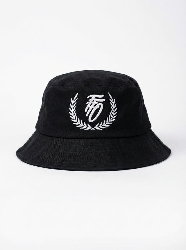 Laurel Bucket Hat - Black/White