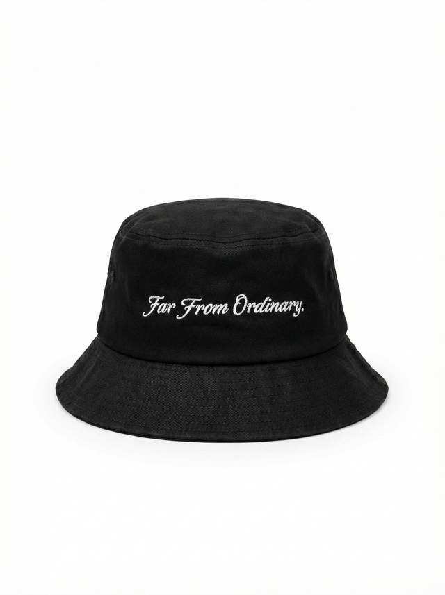 Laurel Bucket Hat - Black/White