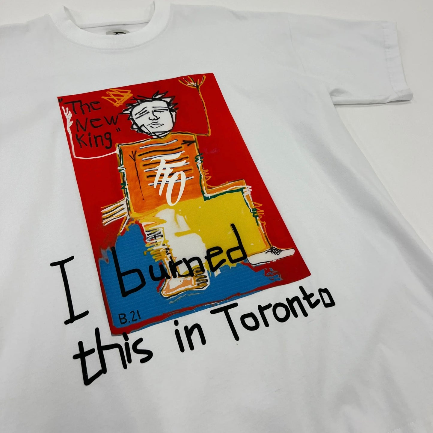 FFO x Bîstyek "I burned this in Toronto" Lax Tee - White