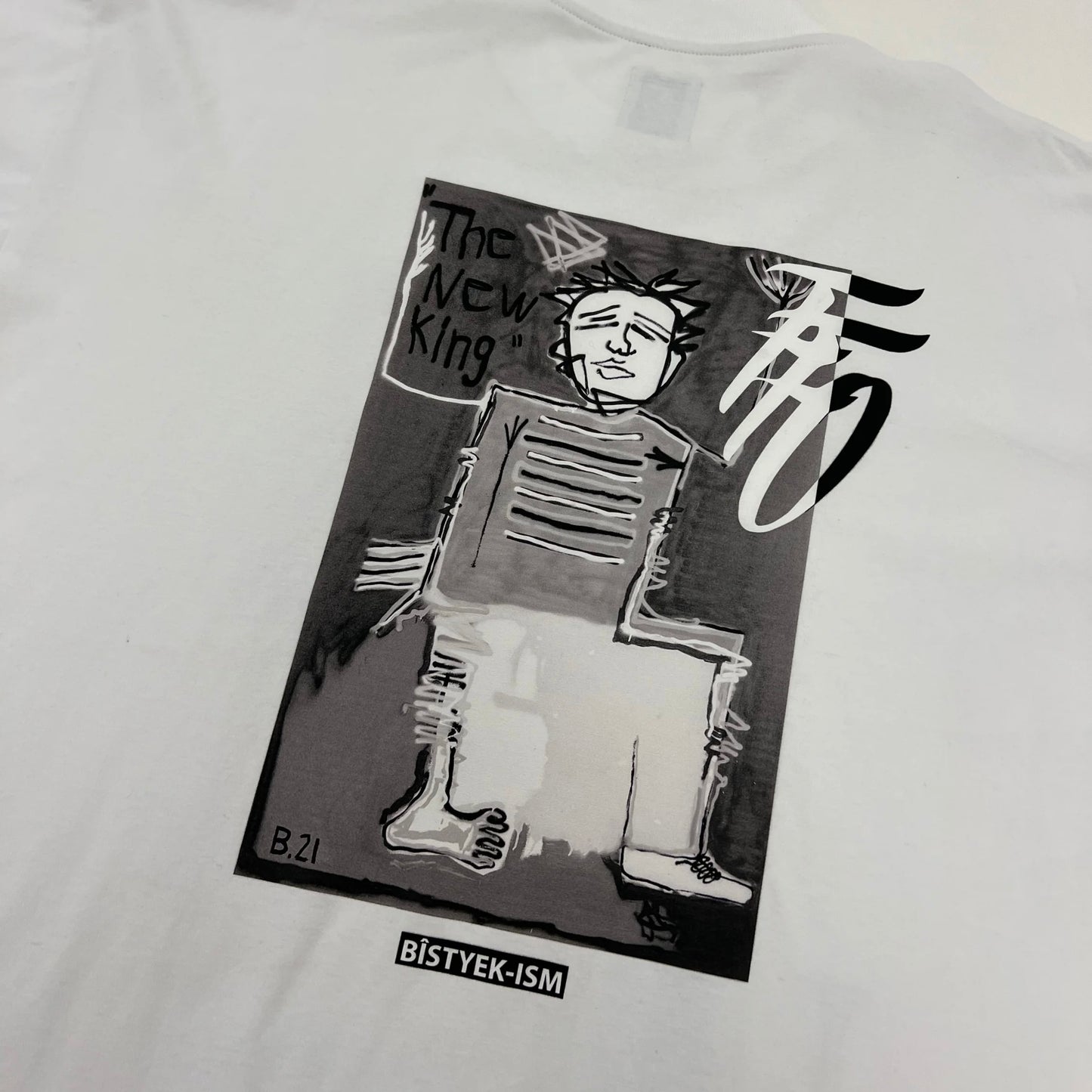 FFO x Bîstyek "I burned this in Toronto" Lax Tee - White