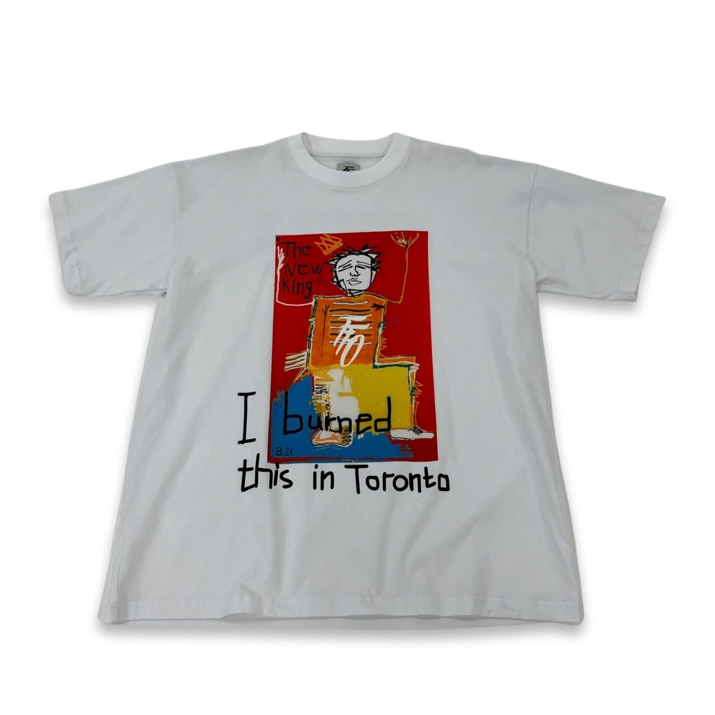 FFO x Bîstyek "I burned this in Toronto" Lax Tee - White