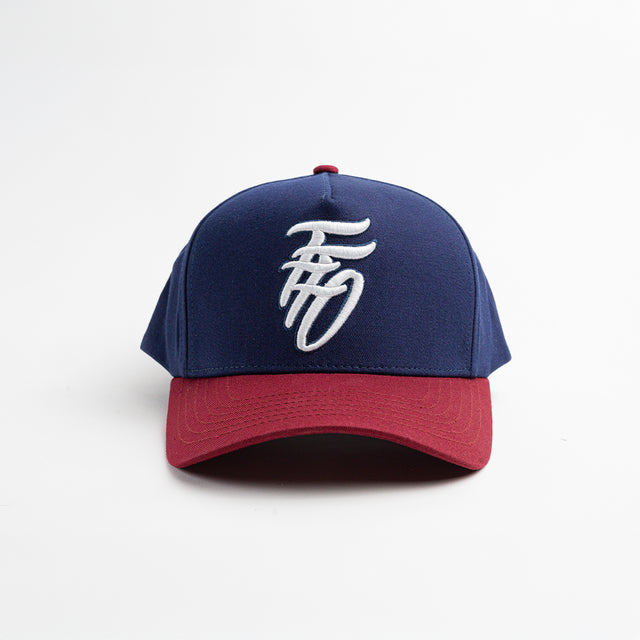 Winter Trio Snapback - Navy & Burgundy