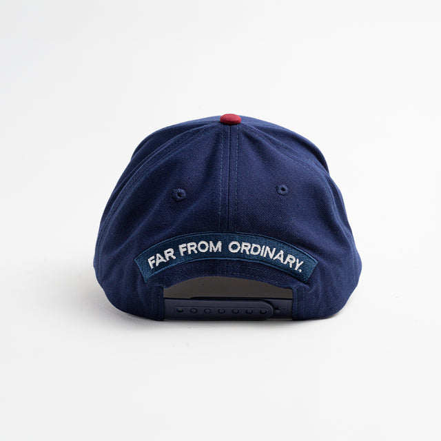 Winter Trio Snapback - Navy & Burgundy