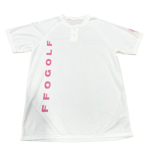 Performance Golf Tee - White & Pink