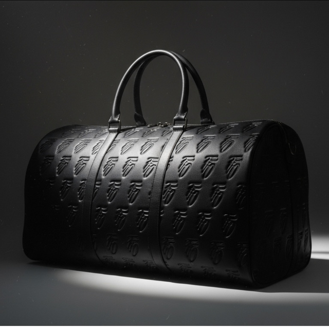 Embossed Duffel - BLACK