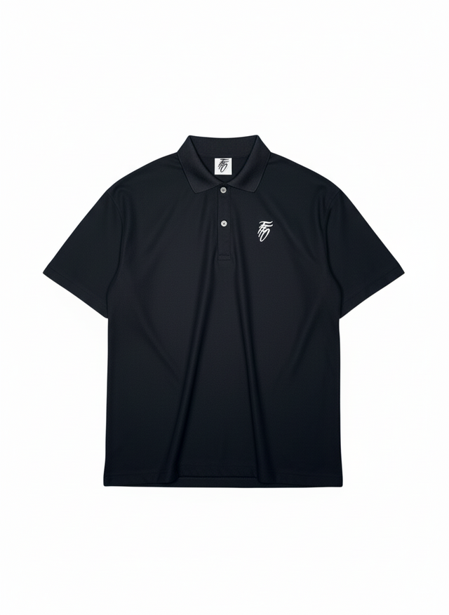 Country Club Relaxed Polo - BLACK