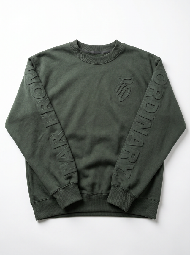 FFO x Winnipeg Sea Bears Embossed Crewneck - Black