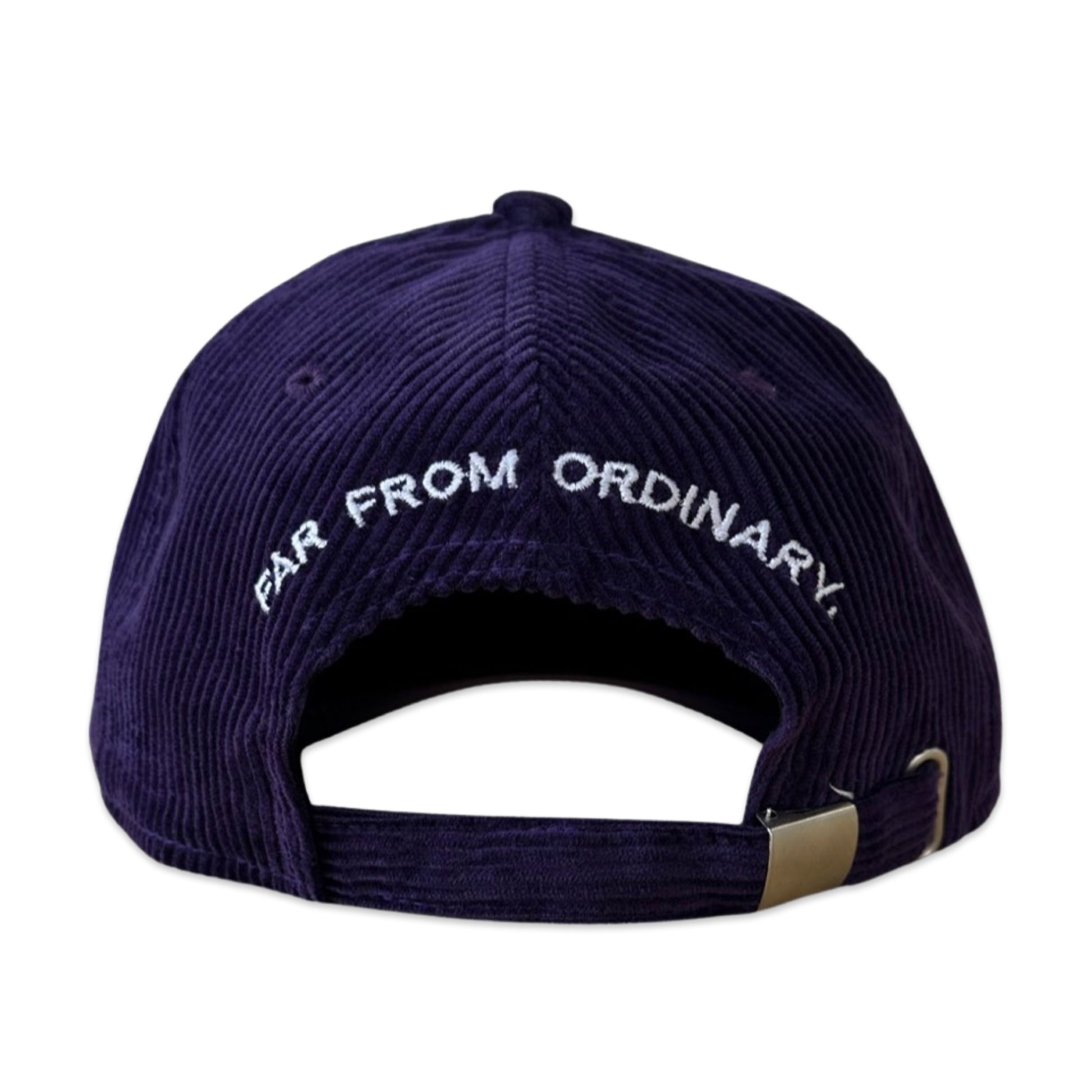 FFO Corduroy Strapback - Purple Rain & White | Hat | Free Shipping Worldwide | Far From Ordinary | Streetwear | Lifestyle | Casual | Premium | FFO Maluma | Maluma purple hat | www.ffoclothing.com | Blessd x Maluma | El Reloj