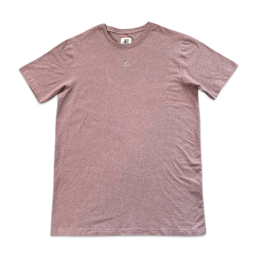Centre Logo Fitted Tee - Purple Haze / Silver Chrome