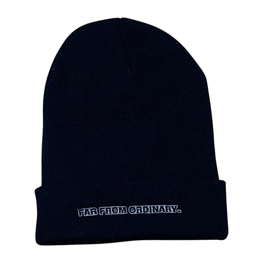 Far From Ordinary x FFO Double Fold Beanie - Black Multi