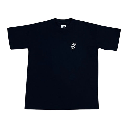 Core Logo Lax Tee - Black & White
