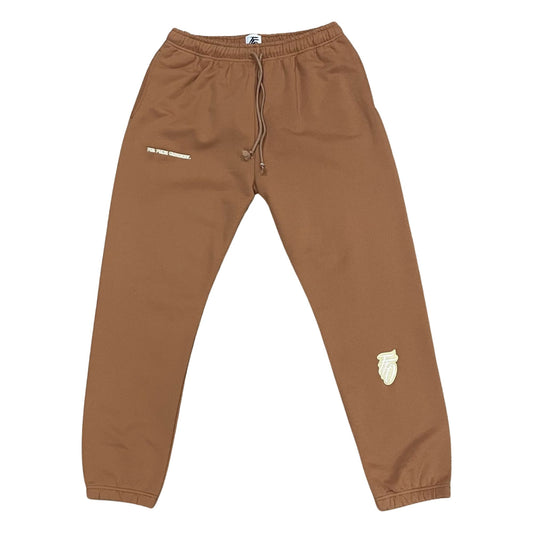Core Logo Cuffed Sweatpants - Pumpkin & Honey Cream