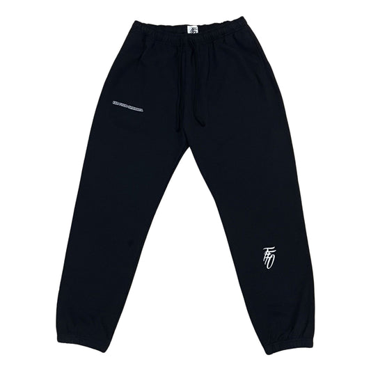 Core Logo Cuffed Sweatpants - Black & White