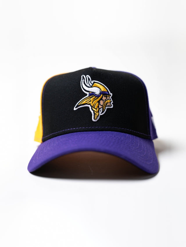 FFO x Minnesota Vikings | Colour Block New Era Snapback - Black-Multi