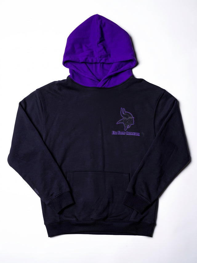 FFO x Minnesota Vikings | Two-Tone Hoodie - Black/Purple