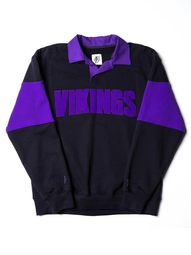 FFO x Minnesota Vikings | Rugby Shirt - Black/Purple